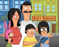 Bob's Burgers – Die große Wiedereröffnung von Bob's Burgers steht an. Deshalb versammelt Bob (M.) sein Team, bestehend aus seiner Frau Linda (2.v.l.) und seinen Kindern Louise (l.), Gene (2.v.r.) und Tina (r.), und weist jedem eine spezielle Aufgabe zu ...