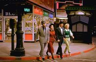 Legenden der Leinwand – Marlon Brando, Jean Simmons, Frank Sinatra, Vivian Blaine. Szene aus dem Film "Schwere Jungs – leichte Mädchen" Guys and Dolls aus dem Jahr 1956.