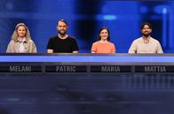 Gefragt - Gejagt – Die Kandidat:innen (v.l.n.r.): Melani Podgorelec, Patric Duletzki, Maria Braune und Mattia Scarpa.