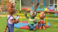 Pip und Posy – Pip glaubt, die richtige Antwort zu kennen.