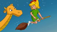 Bibi Blocksberg – Bibi hat ihr Sternbild über ihre Zukunft befragt. Aus Versehen hat sie den Drachen lebendig gehext.