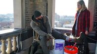 Bushwick – L-R: Stupe (Dave Bautista), Lucy (Brittany Snow)