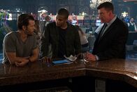 The Oath – L-R: Steve Hammond (Ryan Kwanten), Cole Hammond (Cory Hardrict) und Frank (Billy Malone)