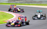 Formel 1: Großer Preis von Ungarn – BUDAPEST, HUNGARY - JULY 27, 2014: Sebastian Vettel of the Red Bull F1 racing team at Formula One Hungarian Grand Prix.