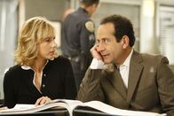 Monk – Pictured: (l-r) Natalie Teeger (Traylor Howard), Adrian Monk (Tony Shalhoub)
