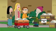 American Dad! – L-R: Hayley, Francine, Steve, Roger