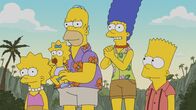 Die Simpsons – (v.l.n.r.) Lisa; Maggie; Homer; Marge; Bart