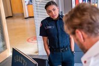 Station 19 – Barrett Doss (Victoria Hughes), Brett Tucker (Fire Chief Lucas Ripley).