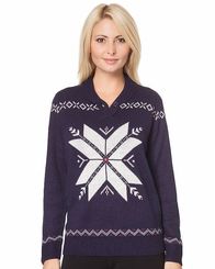 Mode von Fiora Blue – Pullover mit Schneekristallen