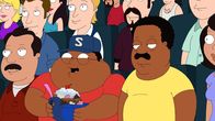 The Cleveland Show – Cleveland Brown Jr. (vorne, 2.v.l.); Cleveland Brown (r.)