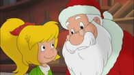Bibi Blocksberg – Der Weihnachtsmann ist ganz gerührt, dass Bibi ihnen helfen will.