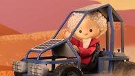 Unser Sandmännchen – Gute Fahrt! Der Sandmann ist heute im Solarmobil unterwegs!