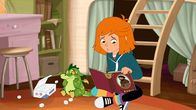 Hexe Lilli – Lilli sucht in einem alten Buch nach Hilfe gegen Schluckauf.