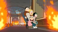 American Dad! – Hinter: Helen. Vorne, l-r: Stan, Roger, Francine, Steve, Hayley