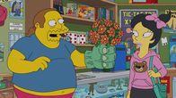 Die Simpsons – Der Comicverkäufer von Springfield (l.) ist entzückt von der japanischen Kundin Kumiko (r.), die totaler Manga-Fan ist, und verliebt sich Hals über Kopf in sie ...