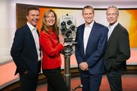 Abendschau – Moderatoren Roman Roell, Annette Betz, Christoph Deumling und Matthias Keller-May (Leiter Abendschau).Honorarfrei lediglich für Ankündigungen und Veröffentlichungen im Zusammenhang mit obiger BR-Sendung bei Nennung: Bild: BR/Julia Müller. Andere Verwendungen nur nach entsprechender vorheriger schriftlicher Vereinbarung mit dem BR-Bildarchiv, Tel. 089 / 5900 10580, Fax 089 / 5900 10585, Mail Pressestelle.foto@br.de