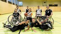 Checkerin Marina – Checkerin Marina (Mitte) trainiert Rollstuhl-Basketball mit dem PSC Pforzheim.