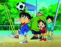 Detektiv Conan – Gemeinsam sind sie die Detective Boys: (v.l.n.r.) Conan, Genta, Ayumi und Mitsuhiko ...