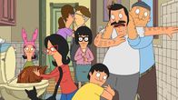 Bob's Burgers – L-R: Louise, Linda, Gayle, Mort, Tina, Gene, Bob, und Teddy.