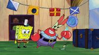 SpongeBob Schwammkopf – L-R: SpongeBob, Mr. Krabs, Plankton