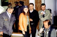 Die Neue - Eine Frau mit Kaliber – (v.li.) Heinz Marecek (Rudi Aschenbrenner), Doris Schretzmayer (Lisa Engel), Thomas Enzinger (Gerichtsmediziner), Rainer Egger (Sterntaler), Klaus Ortner (Spurensicherer).