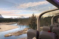 Mit dem Zug ... – Ausblick aus dem Zug "Rocky Mountaineer" in der kanadischen Provinz British Columbia.