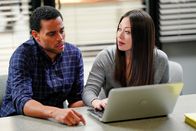 Stumptown – L-R: Detective Miles Hoffman (Michael Ealy) and Detective Kara Lee (Fiona Rene)