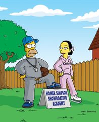 Die Simpsons – Homer (l.) hat das Interesse der Sportwelt auf sich gezogen ...