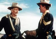Der Teufelshauptmann – Capt. Nathan Brittles (John Wayne, li.) ist Kommandant eines Forts an der Grenze zum Indianergebiet.