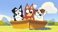 Bluey – Mackenzie, Jack und Rusty spielen als Astronauten auf einer Mission zum Mars.