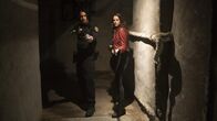 Resident Evil: Welcome to Raccoon City – l-r: Leon S. Kennedy (Avan Jogia), Claire Redfield (Kaya Scodelario)