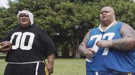 Hawaii Five-0 – "Lele pÃÂÃÂ« nÃÂÃÂ manu like" -- Thanksgiving brings Grover\'s parents (guest stars Louis Gossett Jr. and Gladys Knight) and brother Percy, Jr. (Clifton Powel) to Oahu for a visit tainted by sibling rivalry, and Five-0 investigates a thief who is crushed to death by an empty safe, on HAWAII FIVE-0, Friday, Nov. 16 (9:00-10:00 PM, ET/PT) on the CBS Television Network. Episode is written by series star Chi McBride. Pictured L to R: Taylor Wily as Kamekona and Shawn Mokuahi Garnett as Flippa. Photo: Screengrab/CBS ÃÂÃÂ