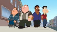 Family Guy – (v.l.n.r.) Joe Swanson; Peter Griffin; Cleveland Brown; Glenn Quagmire