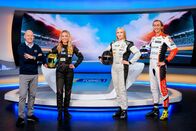 Formel 1 Motorhome – L-R: Robert Lechner, Corinna Kamper, Bianca Steiner, Ferdinand Habsburg.