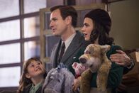 Christopher Robin – Eine Familie auf der Suche nach dem Glück, l-r: Bronte Carmichael als Madeline Robin, Ewan McGregor als Christopher Robin, Hayley Atwell als Evelyn Robin