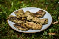 Silvia kocht – Eine schnelle Vorspeise für ein Lagerfeuer hat Wolfgang Mahn auch parat: Weinblätter und Schafskäse.
