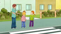 Meine Freundin Conni – Mama unternimmt mit Conni und Anna (re.) einen Spaziergang durch die Stadt.