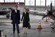Bull – L-R: Michael Weatherly as Dr. Jason Bull and Geneva Carr as Marissa Morgan