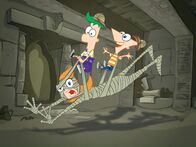 Phineas und Ferb – L-R: Candace,Ferb und Phineas