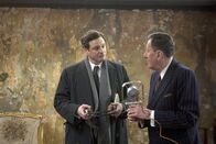 The King's Speech – Der unkonventionelle Sprachtherapeut Lionel (Geoffrey Rush, re.) will Albert (Colin Firth) dabei helfen, seine quälende Sprechstörung zu überwinden.