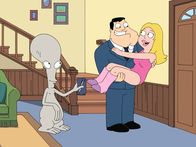 American Dad! – L-R: Roger, Stan, Francine