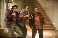 Das ist das Ende – L - R: Jay Baruchel, Seth Rogen, Jonah Hill