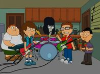 American Dad! – (v.l.n.r.) Barry Robinson; Snot Lonstein; Roger; Steve Smith; Toshi Yoshida