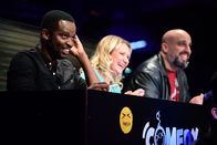 Comedy Battle – (v.l.n.r.) Charles Nguela; Angelika Niedetzky; Abdelkarim
