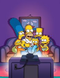 Die Simpsons – (28. Staffel) - Die Simpsons sind eine nicht alltägliche Familie: Maggie (M.), Marge (l.), Lisa (r.), Homer (2.v.l.) und Bart (2.v.r.) ...