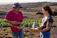 Zu Tisch ... – Zu Tisch Lanzarote – Spanien José und Tochter Begoña Frahija ernten Aloe Vera Copyright: SRF/Reiner Bauer
