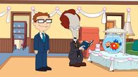 American Dad! – Steve (l.), Roger (2.v.l.), Klaus (2.v.r.)