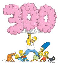 Die Simpsons – v.l.n.r.) Jubiläum für Hund Knecht Ruprecht, Maggie, Bart, Homer, Marge, Lisa und Kater Schneeball ...