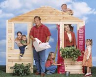 Immer wieder Jim – Eine Bilderbuch-Familie (v.l.): Dana (Kimberly Williams-Paisley), Kyle (Conner Rayburn), Jim (James Belushi), Ruby (Taylor Atelian), Andy (Larry Joe Campbell), Cheryl (Courtney Thorne-Smith) und Gracie (Billi Bruno).