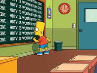 Die Simpsons – Mal wieder muss Bart eine Strafaufgabe machen ...